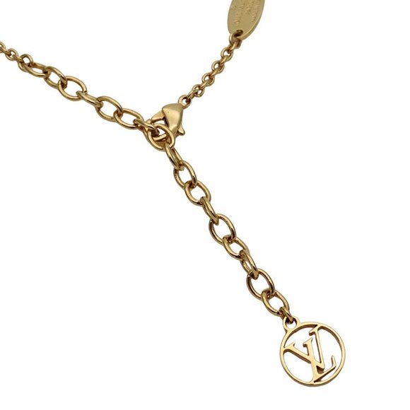 LOUIS VUITTON Gold Necklace - Picture 7 of 12